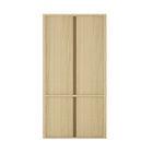 Manhattan Comfort - Rivington bibliothèque moderne à 4 étagères 40" avec armoire Lot de 2 - Chêne naturel-9