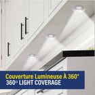 Bell+Howell - Lampes LED Bionic Super Bright pour dessous d'armoire - Paquet de 3-Utilisez la télécommande pour régler les minuteries pour l'arrêt automatique