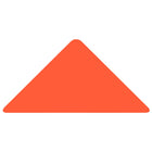 JAM Paper - Rouleaux d'étiquettes standard - triangle - 1 1/4 x 2 1/2 - rouge fluo - 125 étiquettes/rouleau-Taille : Triangle (1 1/4 x 2 1/2 pouces) | Les étiquettes imprimables sont faciles à créer et à personnaliser.