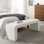 Modway - Simba Tissu Boucle Banc long de la chute d’eau - Ivoire-Conception des cascades