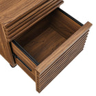 Modway - Render Bois Armoire à dossiers, Noyer-7