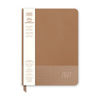 Orange Circle Studio - 2027 Agenda bimatière de taille moyenne - Dots of Chai-  5.6" x 7.6" - Brun - Bilingue-Affiche la référence du mois précédent et du mois suivant