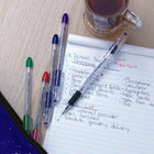 Pentel - Stylos à bille R.S.V.P. – 0,7 mm – couleurs variées – paquet de 5-Prise alvéolée pour un maximum de confort et de contrôle