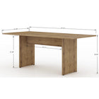Manhattan Comfort - Table à manger moderne Nomad 172,5 cm - Nature-Sentez le grain du bois avec la finition Protouch