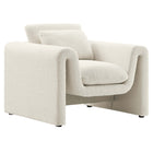 Modway - Waverly Boucle Tapis Fauteuil - Ivoire-Fauteuil moderne unique