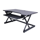 Rocelco – Support de bureau haut de gamme DADR-40 à hauteur réglable, 40 po, avec portée verticale allongée, noir -Support de bureau à hauteur réglable avec portée verticale allongée