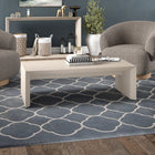Hudson&Canal - Table basse rectangulaire Oswin 48" L - Aulne blanc-Finition en blanc aulne aspect bois