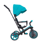 Globber - Tricycle Explorer – Sarcelle-Canopy amovible, réglable et pliable, fabriqué en polyester anti-UV (UPF 50+) pour une protection solaire supplémentaire