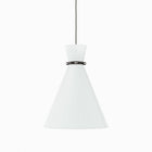 Modway - Starlight 1-Lumière Lumière suspendue - Nickel blanc poli-Ampoule non incluse