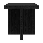 Hudson&Canal - Table d'appoint carrée Boden de 56 cm de largeur, , grain noir-La table est fabriquée à partir de matériaux MDF de haute qualité et durables
