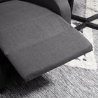 HOMCOM - Fauteuil inclinable à dossier poussé avec siège rembourré pour home cinéma - gris foncé-Le fauteuil inclinable dispose d’une base robuste et solide pour une durabilité accrue 