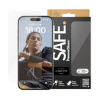 PanzerGlass - SAFE Protecteur d'écran pour iPhone 15 Pro - Transparent-Protecteur d'écran ultra-large