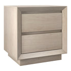 Hudson&Canal - Table de chevet rectangulaire Emmett - 24 po l - Blanc aulne-Un design moderne et contemporain pour votre chambre, votre bureau et plus encore