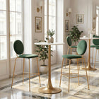 Zuo - Auray Table de bar - Blanc/Or-Matériau: Acier