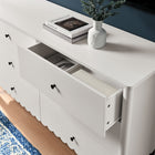 Modway - Emmeline 6 tiroirs festonnés Commode, Blanc-5
