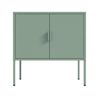 Manhattan Comfort - Ava 23,6 po Buffet Moderne d’Appoint - Vert-Armoire d’appoint moderne en métal parfaite pour le rangement et l’organisation