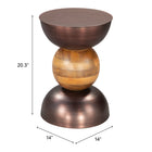 Zuo - Tripoli Table d’appoint - Bronze-6
