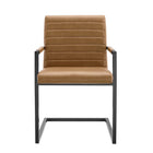 Modway - Savoy Cuir végane Chaises de salle à manger Ensemble de 2 - Tan-8