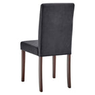 Modway - Prosper Velours rembourré Fauteuil d’appoint de salle à manger Ensemble de 2 - Gris-Rembourrage en mousse dense