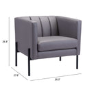 Zuo - Jess Fauteuil d’appoint - Gris-6