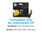 HP - Cartouche d'encre d'origine, jaune 910-Rendement standard