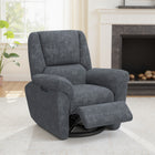 HOMCOM - Fauteuil inclinable électrique avec siège rembourré et ports USB - gris foncé-Repose-pieds intégré pour plus de confort lors de la détente ou des siestes   