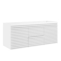 Modway - Render 48" Meuble de toilette de salle de bain compatible double lavabo (non inclus) - Blanc-Vanité moderne du milieu du siècle