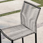 Modway - Serenity Terrasse extérieure Chaises Ensemble de 2, Gris clair-Siège en corde tressée