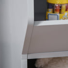 HOMCOM - Armoire de rangement pour enfants avec 3 étagères pour salle de jeux, chambre - gris-Matériau MDF, robuste et durable  

