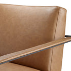 Modway - Seg Cuir végane Chaise d’accent - Tan-7