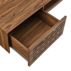 Modway - Merit Fixation murale de 60" Bois Bureau - Noyer-Assemblée requise