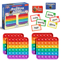 The Fidget Game - Le jeu de lecture des digrammes-Met l’accent sur les digrammes les plus courants (ch, ck, ph, sh, th, wh)
