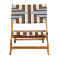 Zuo - Sunshine Chaise Lounge - Multicolore-Structure en bois d’acacia massif résistant aux intempéries avec tressage en rotin synthétique