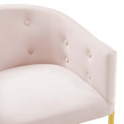 Modway - Savour Touffe Performance Velvet Tabouret de bar - Rose-7