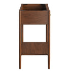 Modway - Zaire 36" Armoire de toilette de salle de bain (lavabo non inclus) - Noyer-Jambes effilées