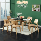 Modway - Fathom Chaises de salle à manger Ensemble de 6 - Naturel-Chaises à manger modernes du milieu du siècle