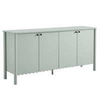 Modway - Emmeline 66" 4 portes festonnées Armoire à buffet - Sage-Armoire de rangement polyvalente