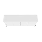 Manhattan Comfort - Ensemble de 2 buffets et meubles d’appoint modernes Abbey - Blanc-Garantie limitée du fabricant de 30 jours