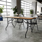Flash Furniture – Table de banquet pliante de 72 po, brun (YTWTFT3072TBL)-Places assises jusqu'à 8 adultes