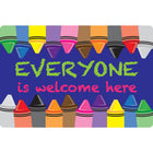 Ashley Productions - Smart Poly Tapis de souris pour ordinateur - 8" x 10" - Tout le monde est le bienvenu ici - Crayons - Paquet de 10-Dites bonjour à un regain de motivation à chaque fois que vous cliquez et faites défiler.