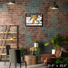 Evgeni Malkin Pittsburgh Penguins Skating with Puck Spotlight sur toile - Toile encadree - 31" x 22"-Sous licence officielle de la LNH et de l'AJLNH