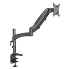 ShoppingAll - Support de moniteur à ressort à gaz simple avec 2 bras pivotants - Noir-Convient à la plupart des moniteurs 15"-32", chaque bras peut supporter un moniteur de 17,6 lbs/8kg avec des trous de montage VESA de 75mm x75mm ou 100mm x 100mm.