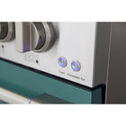 Kucht - 48 po Série KNG Cuisinière Pro Style au gaz naturel - Acier inoxydable/Vert-Les brûleurs étanches facilitent le nettoyage de la cuisinière