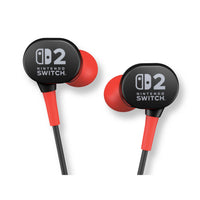 PowerA - Écouteurs filaires  pour Nintendo Switch 2 - Noir-Micro aligné : discutez avec votre équipe et coupez le micro au moyen d’un commutateur sur le curseur
