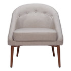 Zuo - Carter Fauteuil d’appoint - Gris-Polyester doux et chaleureux