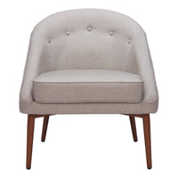 Zuo - Carter Fauteuil d’appoint - Gris-Polyester doux et chaleureux