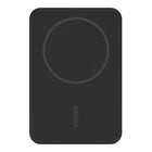 Belkin - Batterie externe magnétique 5K sans fil + support, noire-Chargez sans fil un iPhone 16/15/14/13/12 avec une puissance allant jusqu'à 7,5 W