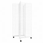 Wamaco - Kit de base quadrillée 4-WAY avec Quatre panneaux quadrillés 2 pi x 5 pi - Blanc-Kit tout-en-un - Inutile de chercher quelles pièces de grille s'assemblent entre elles, car une fois monté, ce kit offre un présentoir fonctionnel à 4 côtés.