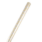 JAM PAPER - Papier cadeau de Noël - 12 pi² - Houx doré et argenté-Dimensions : 12 pieds carrés par rouleau