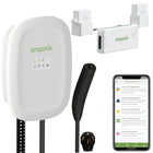 Emporia - Chargeur pour véhicule électrique NACS/TESLA Classic niveau 2 avec prise NEMA 40 A et ensemble de gestion de charge biphasée Vue 3 - Blanc-Conçue pour installation intérieure et extérieure avec boîtier étanche nema type 4 offrant protection contre conditions environnementales, peut être admissible à rabais locaux selon la région